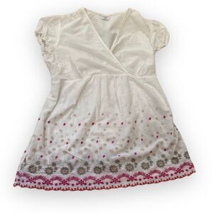 Motherhood Maternity Embroidered Top